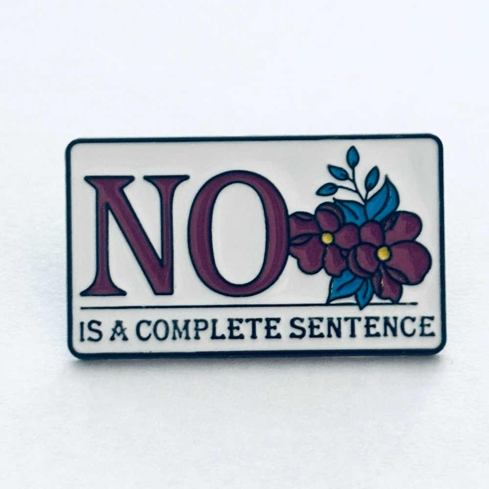 Statement Pin with Floral Design